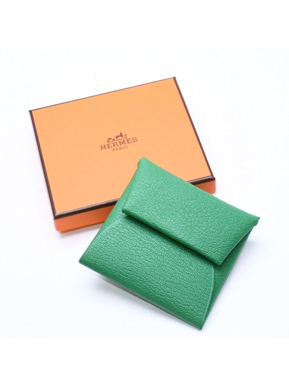 Hermes Wallet Coin Purse Bastia Azap Green